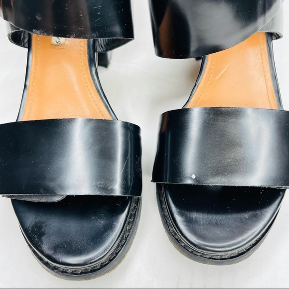 & OTHER STORIES black Velcro strap block heels - Picture 4 of 9